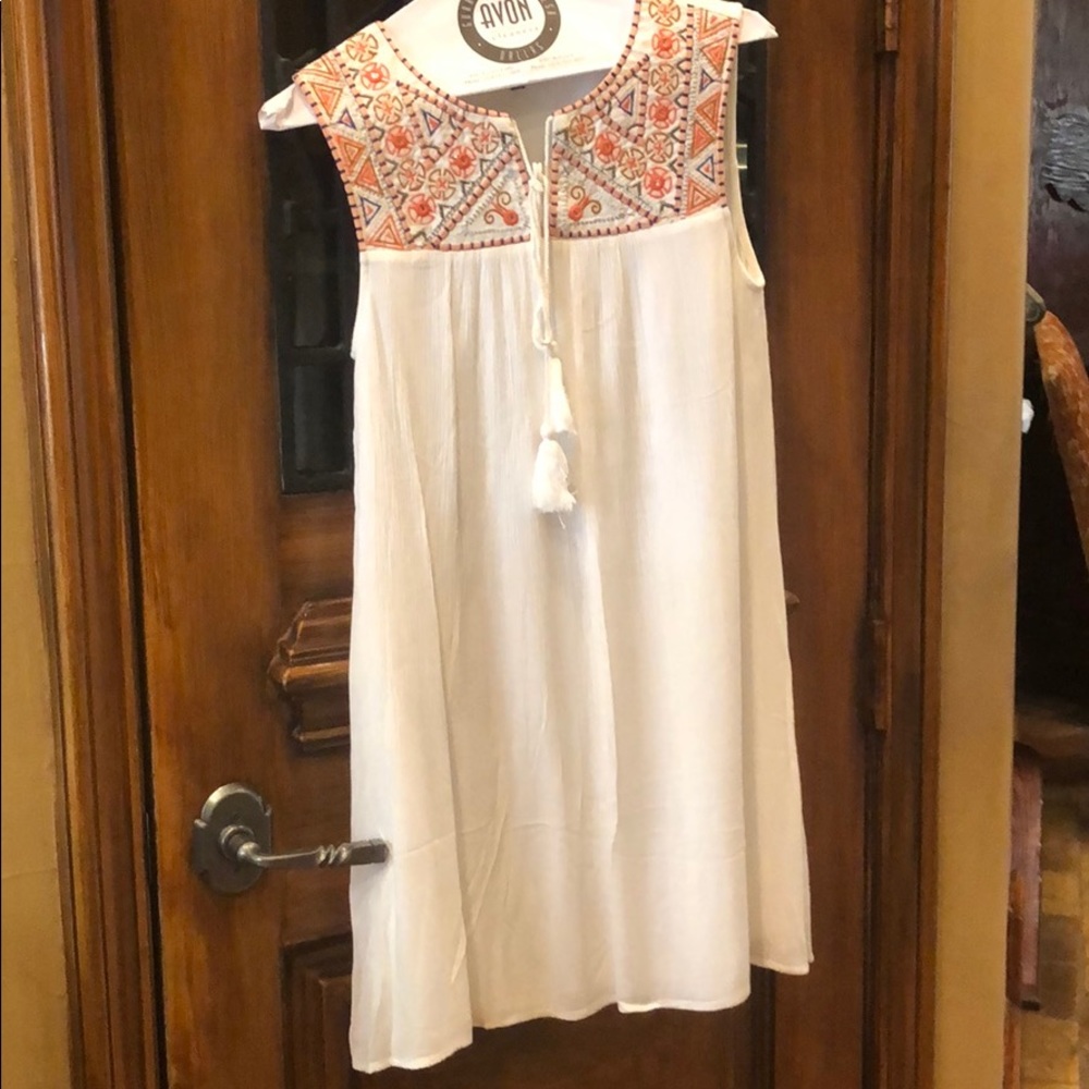 White embellished sundress